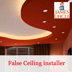 False Ceiling installer Mr. Mihir Halder in Guma